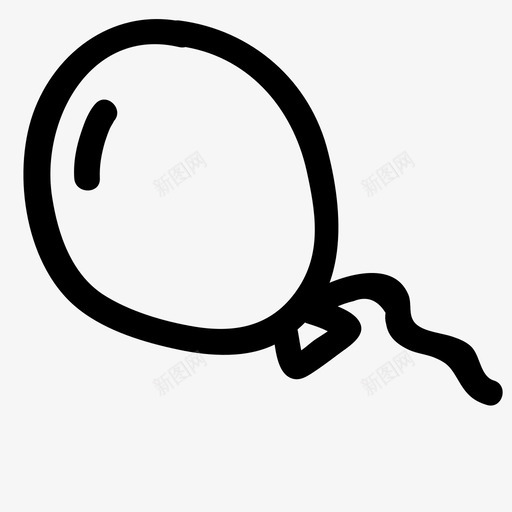 气球画飞图标svg_新图网 https://ixintu.com 气球 画 飞