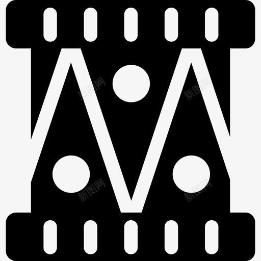 鼓音乐圣诞气氛图标svg_新图网 https://ixintu.com 圣诞气氛 音乐 鼓