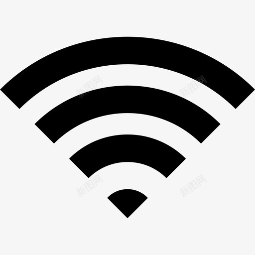 Wifi技术无线网络图标svg_新图网 https://ixintu.com Wifi 技术 无线网络