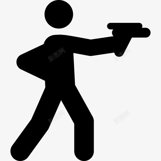 射击运动员奥运会运动员满员图标svg_新图网 https://ixintu.com 奥运会运动员 射击运动员 满员