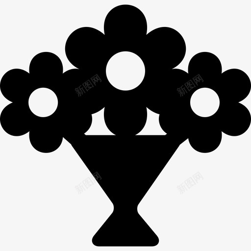 鲜花科技生日快乐图标svg_新图网 https://ixintu.com 生日快乐 科技 鲜花