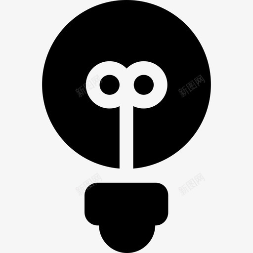 带灯丝的灯泡技术灯泡填充图标svg_新图网 https://ixintu.com 带灯丝的灯泡 技术 灯泡填充