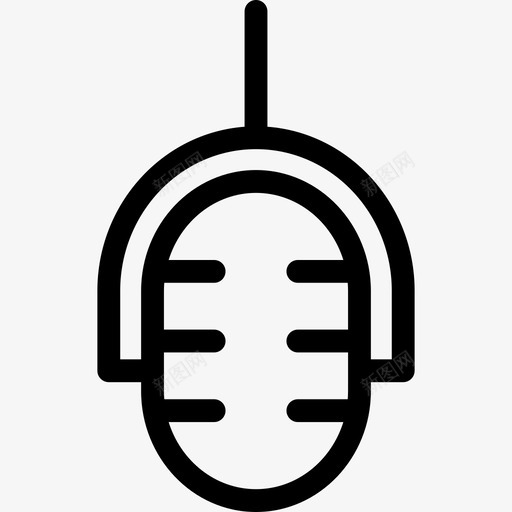 麦克风音乐和多媒体线性线性图标svg_新图网 https://ixintu.com 线性 音乐和多媒体线性 麦克风
