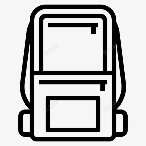 书包教育学习图标svg_新图网 https://ixintu.com 书包 学习 学生 教育 教育和学习