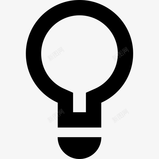 灯泡技术实用工具图标svg_新图网 https://ixintu.com 技术 灯泡 设计实用工具