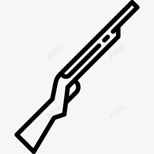 步枪野营用品直线型图标svg_新图网 https://ixintu.com 步枪 直线型 野营用品