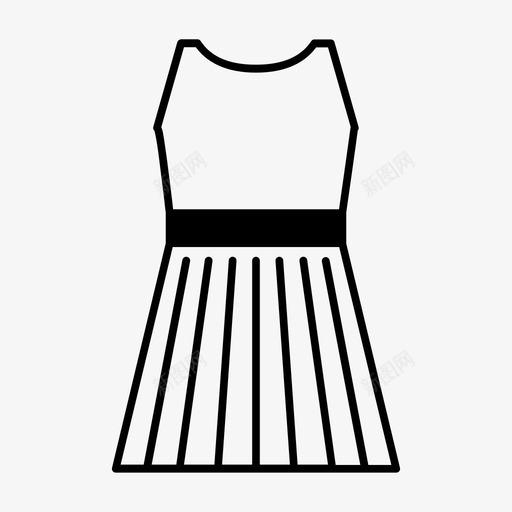 服装时装长袍图标svg_新图网 https://ixintu.com 时装 服装 长袍