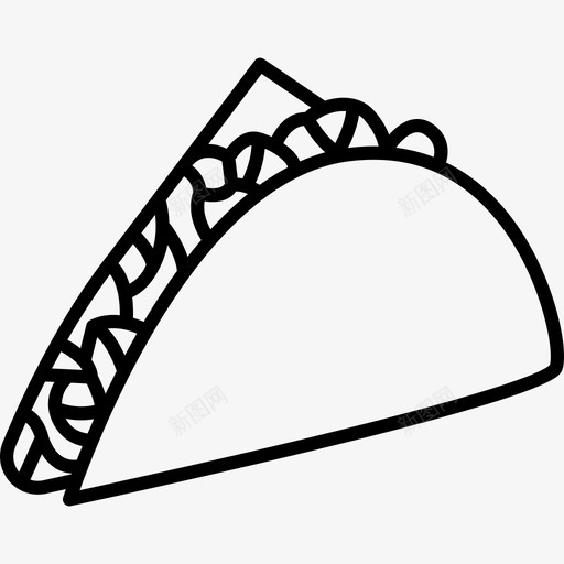 墨西哥玉米卷食物墨西哥菜图标svg_新图网 https://ixintu.com 墨西哥玉米卷 墨西哥菜 食物