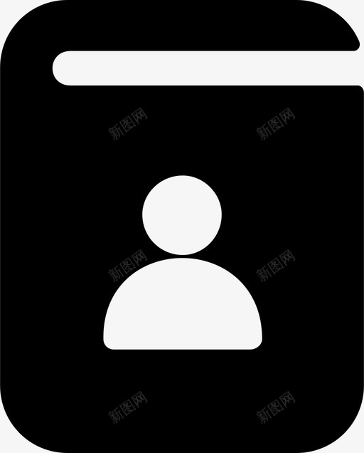 联系簿卡片信息图标svg_新图网 https://ixintu.com 信息 卡片 联系簿