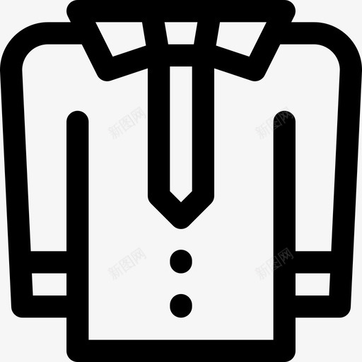 衬衫线性衣服和鞋子线性图标svg_新图网 https://ixintu.com 线性 线性衣服和鞋子 衬衫