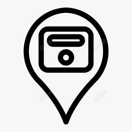 接入点摄像头互联网图标svg_新图网 https://ixintu.com 互联网 地图pin 接入点 摄像头 社交