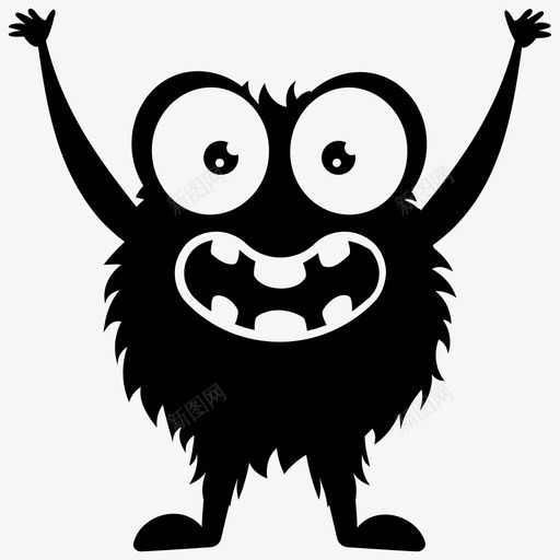 布吉怪物恶魔怪物万圣节角色图标svg_新图网 https://ixintu.com 万圣节角色 布吉怪物 怪物角色 怪物角色字形图标 恶魔怪物