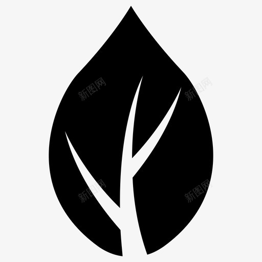 马利筋叶绿叶叶图标svg_新图网 https://ixintu.com 叶字形图标 叶设计 绿叶 马利筋叶