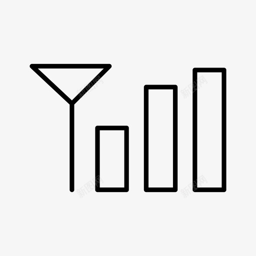信号酒吧图标svg_新图网 https://ixintu.com wifi 互联网 信号 图标 移动 通用图标线 酒吧