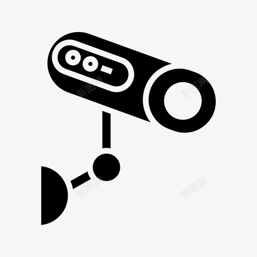 闭路电视摄像机保安图标svg_新图网 https://ixintu.com 保安 录像 摄像机 监视 闭路电视