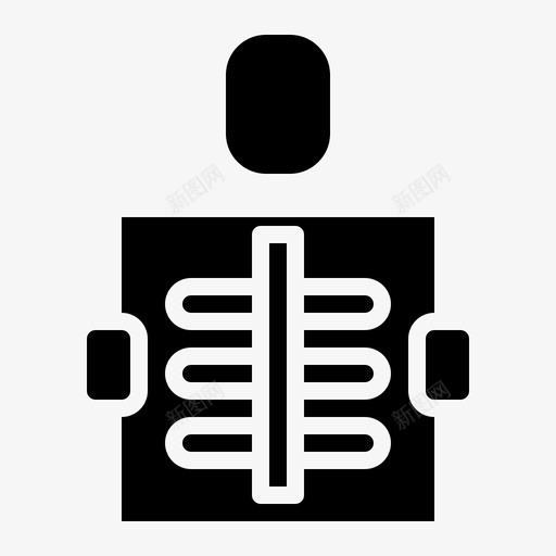 X光骨骼医用固体图标svg_新图网 https://ixintu.com X光 医用固体 骨骼