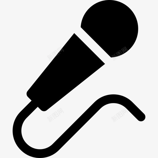 麦克风音乐媒体和声音图标svg_新图网 https://ixintu.com 媒体和声音 音乐 麦克风