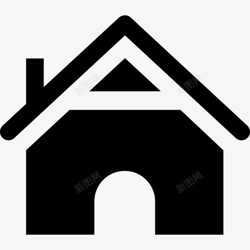 小屋建筑物野营图标svg_新图网 https://ixintu.com 小屋 建筑物 野营