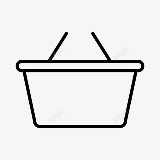 篮子购物商店图标svg_新图网 https://ixintu.com 商店 篮子 购物