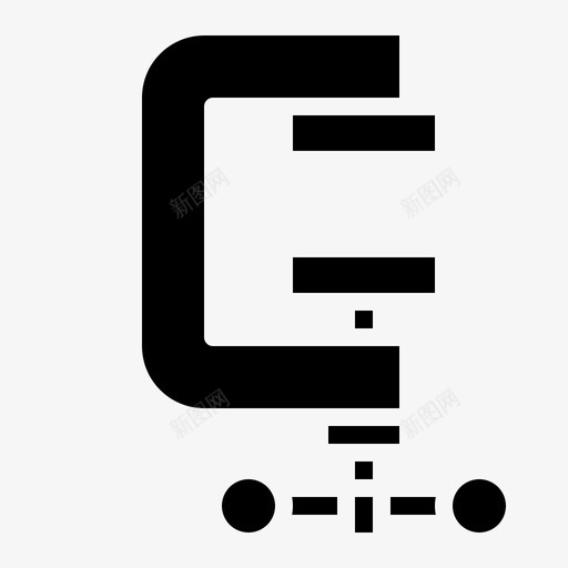 夹具c形夹具冲压机图标svg_新图网 https://ixintu.com c形夹具 冲压机 夹具 工具 建筑工具