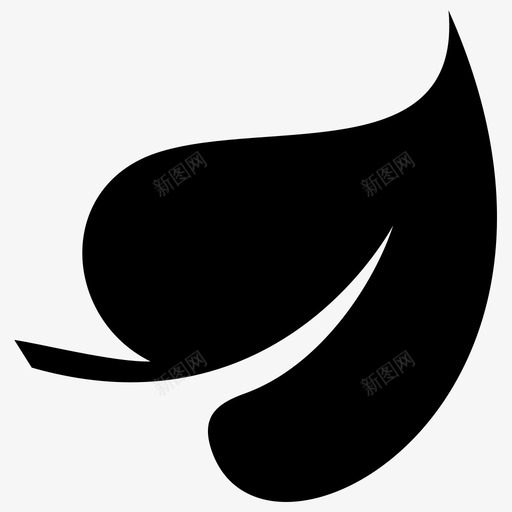 丁香叶绿叶叶图标svg_新图网 https://ixintu.com 丁香叶 叶字形图标 叶形状 叶设计 绿叶 菩提叶