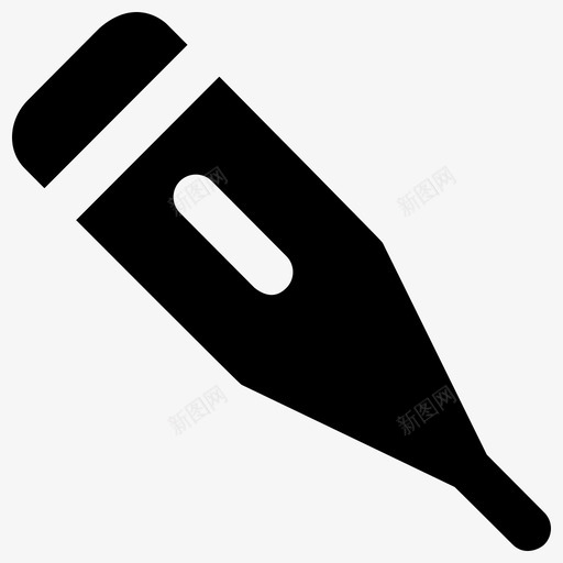 温度计固体医疗元件2填充图标svg_新图网 https://ixintu.com 固体医疗元件2 填充 温度计