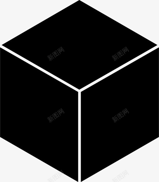 立方体长方体几何形状图标svg_新图网 https://ixintu.com 几何形状 包装 立方体 长方体