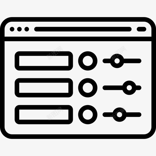 界面编程线工艺线性化图标svg_新图网 https://ixintu.com 界面设计 线性化 编程线工艺