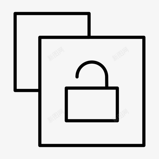 打开复制免费图标svg_新图网 https://ixintu.com 免费 复制 打开 无安全 解锁