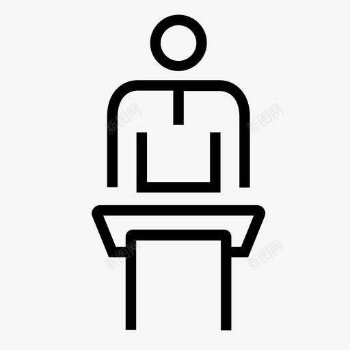 演讲者分组讨论会议图标svg_新图网 https://ixintu.com 会议 分组讨论 技术和商务 演讲 演讲者 讲台 讲座