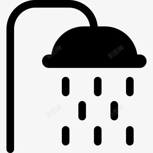 淋浴医疗休闲度假图标svg_新图网 https://ixintu.com 休闲度假 医疗 淋浴