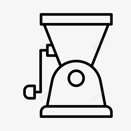 绞肉机电器家用电器图标svg_新图网 https://ixintu.com 厨房 家用电器 电器 绞肉机