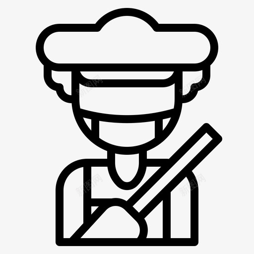 女佣清洁家务图标svg_新图网 https://ixintu.com 女佣 家务 工作 清洁 职业图标