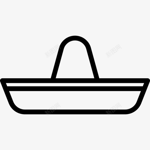 墨西哥帽西部狂野直纹图标svg_新图网 https://ixintu.com 墨西哥帽 直纹 西部狂野
