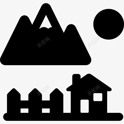 风景自然充满风景图标svg_新图网 https://ixintu.com 充满风景 自然 风景