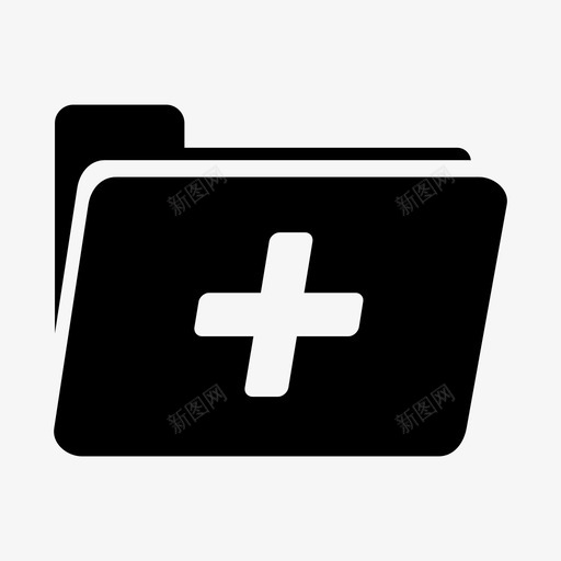医疗记录文件文件夹图标svg_新图网 https://ixintu.com 医疗保健 医疗记录 文件 文件夹