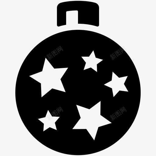 装饰庆祝圣诞节图标svg_新图网 https://ixintu.com 圣诞节 庆祝 星星 节日 装饰
