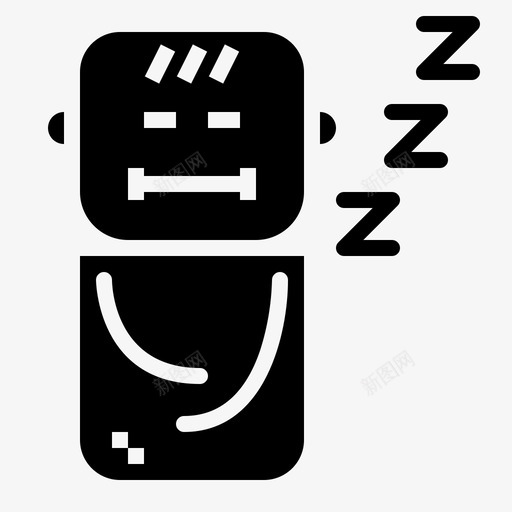睡觉宝贝床图标svg_新图网 https://ixintu.com 宝贝 床 放松 睡觉