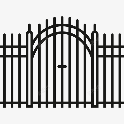 围栏城市家具图标svg_新图网 https://ixintu.com 围栏 城市家具