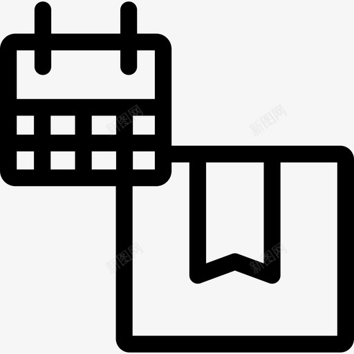 交货日期线性物流图标svg_新图网 https://ixintu.com 交货日期 线性物流