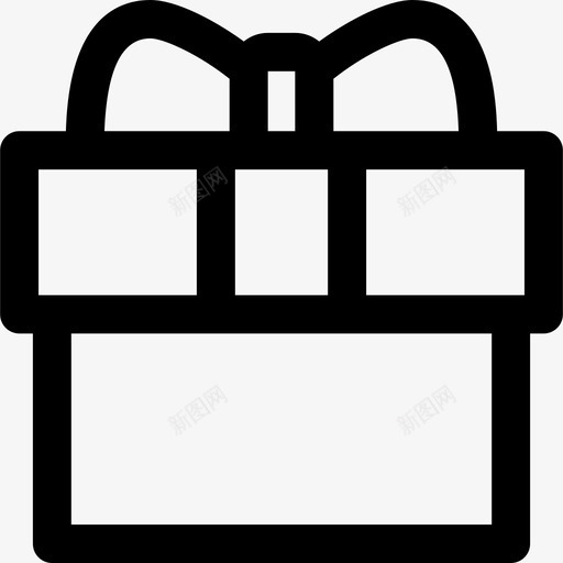 礼物假日系列直线型图标svg_新图网 https://ixintu.com 假日系列 直线型 礼物