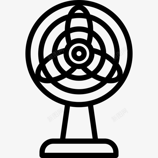 通风机线性家用元件线性图标svg_新图网 https://ixintu.com 线性 线性家用元件 通风机
