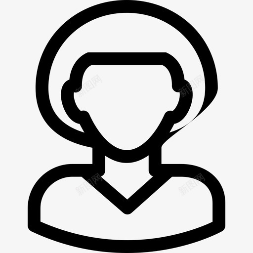 头发蓬松的男人头像包直男图标svg_新图网 https://ixintu.com 头像包 头发蓬松的男人 直男