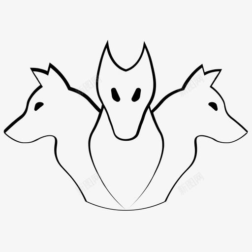 塞伯勒斯冥府神话图标svg_新图网 https://ixintu.com 冥府 塞伯勒斯 塞伯勒斯的象征 神话