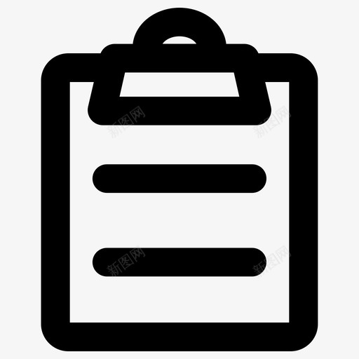 剪贴板教育元素粗体圆形图标svg_新图网 https://ixintu.com 剪贴板 教育元素 粗体圆形