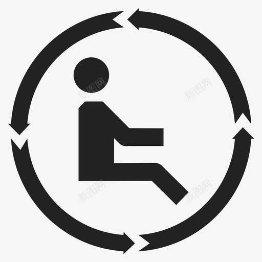 人员流动周期男性图标svg_新图网 https://ixintu.com 人员 人员流动 周期 男性