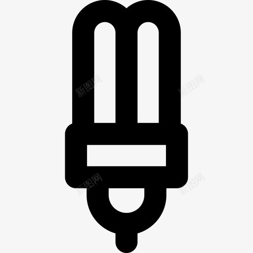 灯泡生态循环线性图标svg_新图网 https://ixintu.com 灯泡 生态循环 线性