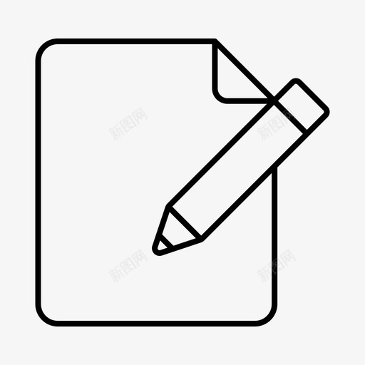 素描草图素描图标svg_新图网 https://ixintu.com 书写 印刷传统出版 素描 素描设计 纸张 草图