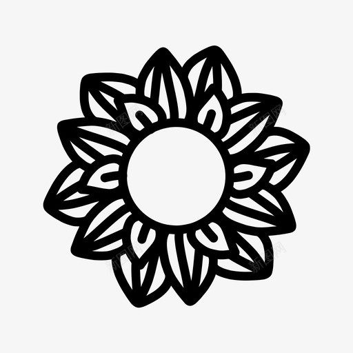 花涂鸦花花园图标svg_新图网 https://ixintu.com 植物 自然 花 花园 花涂鸦