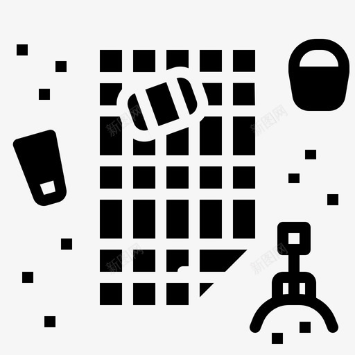 毛毯床羽绒被图标svg_新图网 https://ixintu.com 夏季 床 时尚 毛毯 羽绒被 被子